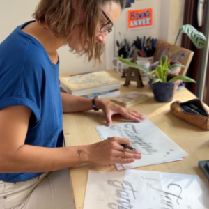 Interview Marie Jarnet, lettering designer & slow communication